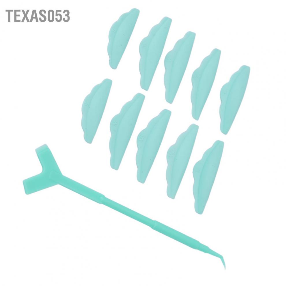 Dụng cụ bấm mi 5 miếng dán lông Miếng silicon 10 Y Shape nâng cho thẩm mỹ viện