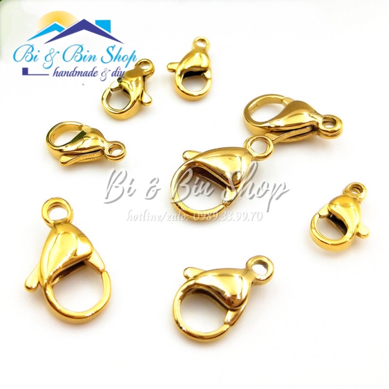 Sỉ 100 Móc Càng Cua Bằng Thép Không Gỉ Làm Trang Sức Handmade