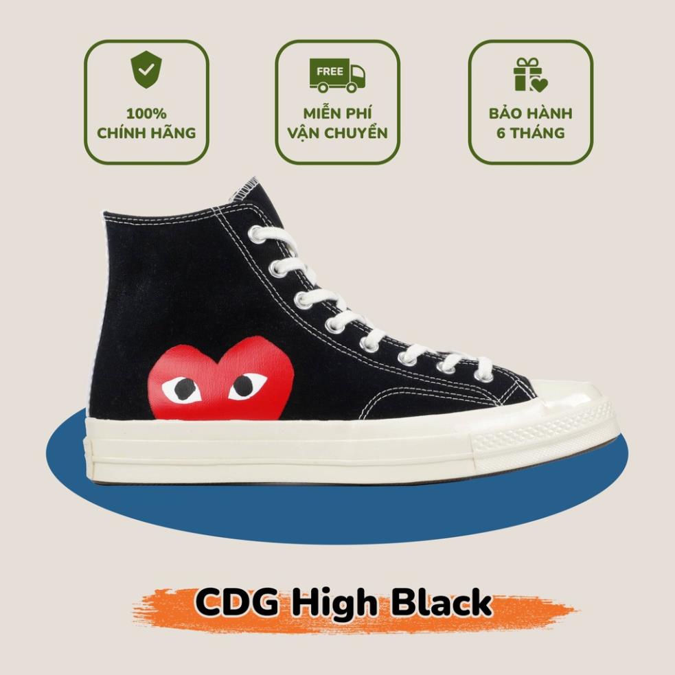 giày sneaker CONVERSEE CDG HIGH BLACK (CDG_DC)