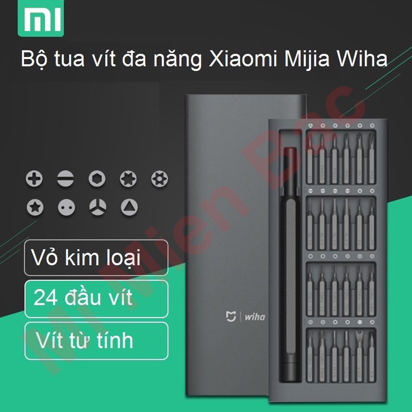 BỘ TUA VÍT XIAOMI MIJIA WIHA, Bộ Tua Vít Đa Năng 24 Đầu Siêu Cứng Có Nam Châm - Chính Hãng Xiaomi