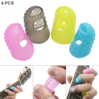 Bộ 4 vỏ bọc đầu ngón tay bằng silicone hỗ trợ chơi đàn guitar tiện lợi