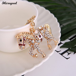 Móc khóa hình con ngựa đính đá