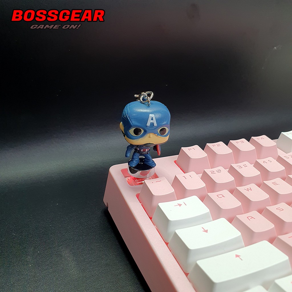 Keycap lẻ hình Siêu Anh Hùng MArvel DC siêu dễ thương Keycap Artisan