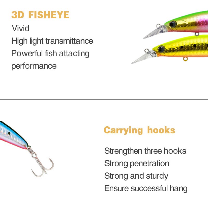 Thuyền đánh cá nổi trên biển Minnow 110mm / 19g Mồi câu cá bằng nhựa cứng