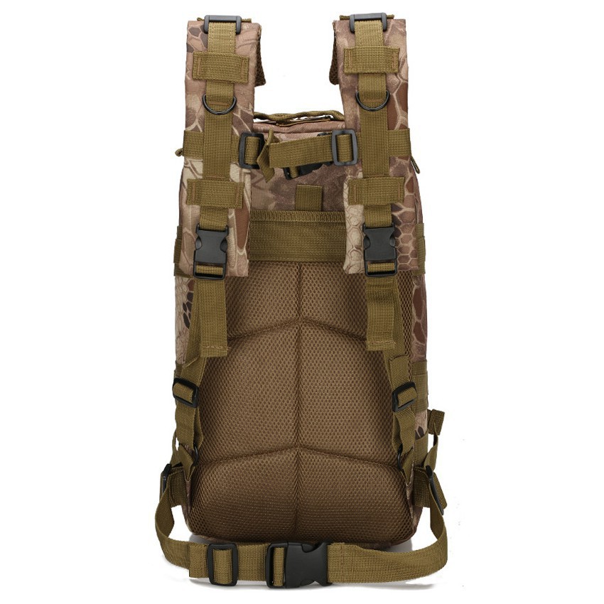 Balo Phượt 3P Phong Cách Army 21Lit Chống Nước Nhẹ ❤️freeship❤️ Balo Vải Dày - BH 3 Tháng Sử Dụng
