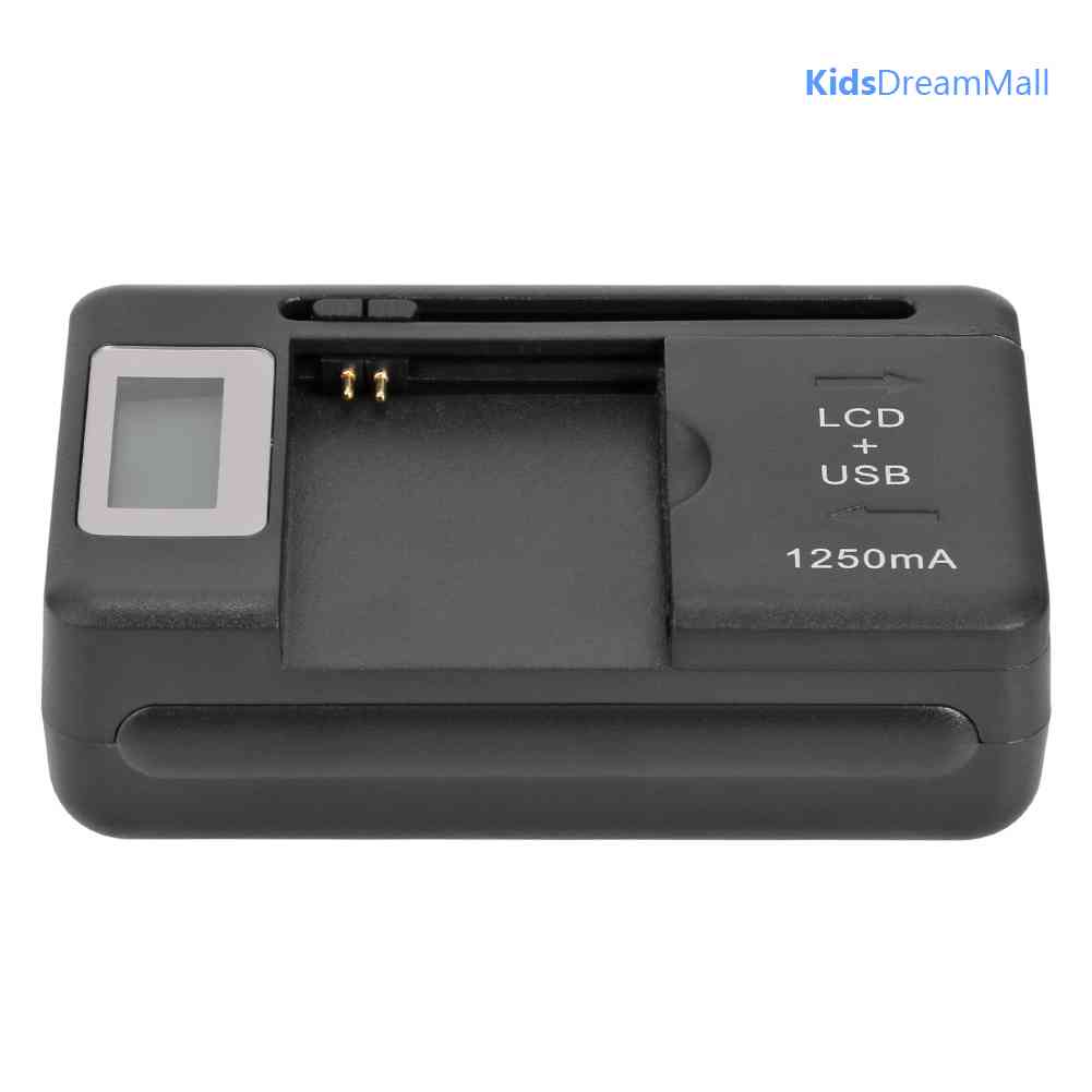 Bộ Sạc Pin Điện Thoại USB Có Màn Hình LCD Hiển Thị