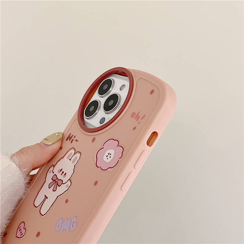 Ốp lưng iphone ốp Điện Thoại Chống Sốc Hình Thỏ Hoạt Hình Cho iPhone 14 13 12 11 PROMAX XS XR XSMAX SE2020 6 7 8PLUS