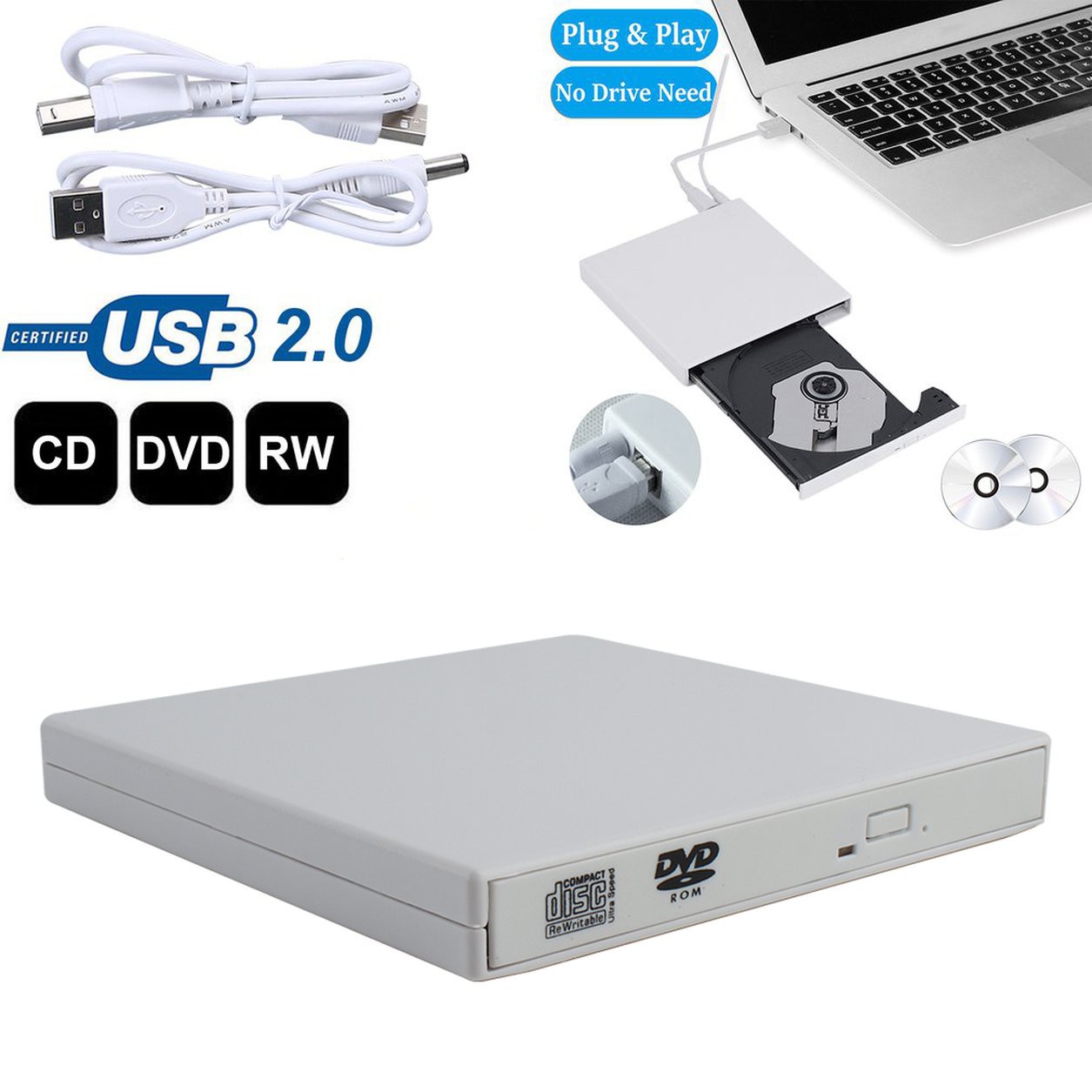 Ổ Đĩa Cd / Dvd Cho Pc Laptop Win 7 8