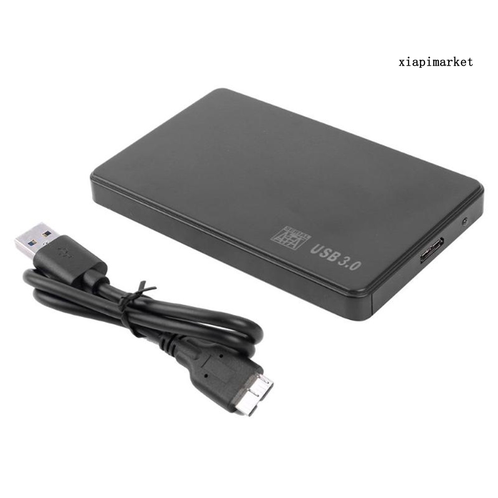 MAT_Portable 5Gbps USB 3.0 2.5 inch SATA External Hard Disk HDD SSD Case Box for PC