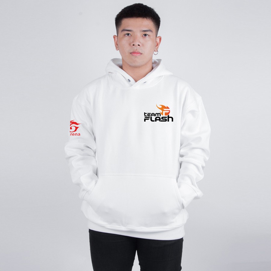 Áo nỉ hoodie nam nữ Garena Team Flash chất nỉ bông dày ấm mềm mịn dáng rộng thoải mái