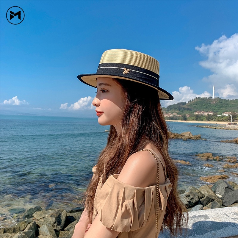 Nón Cói Rộng Vành Thoáng Khí Phong Cách Retro Thời Trang Cho Nữ 2022