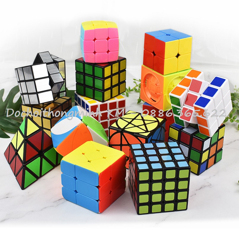 Rubik 2x2 3x3 4x4 Megaminx, Pyraminx - Magic Cube Cao Cấp Khối Lập Phương Ma Thuật