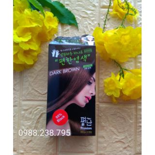 (Nâu đen) Nhuộm tóc phủ bạc Pyeonan Hàn Quốc