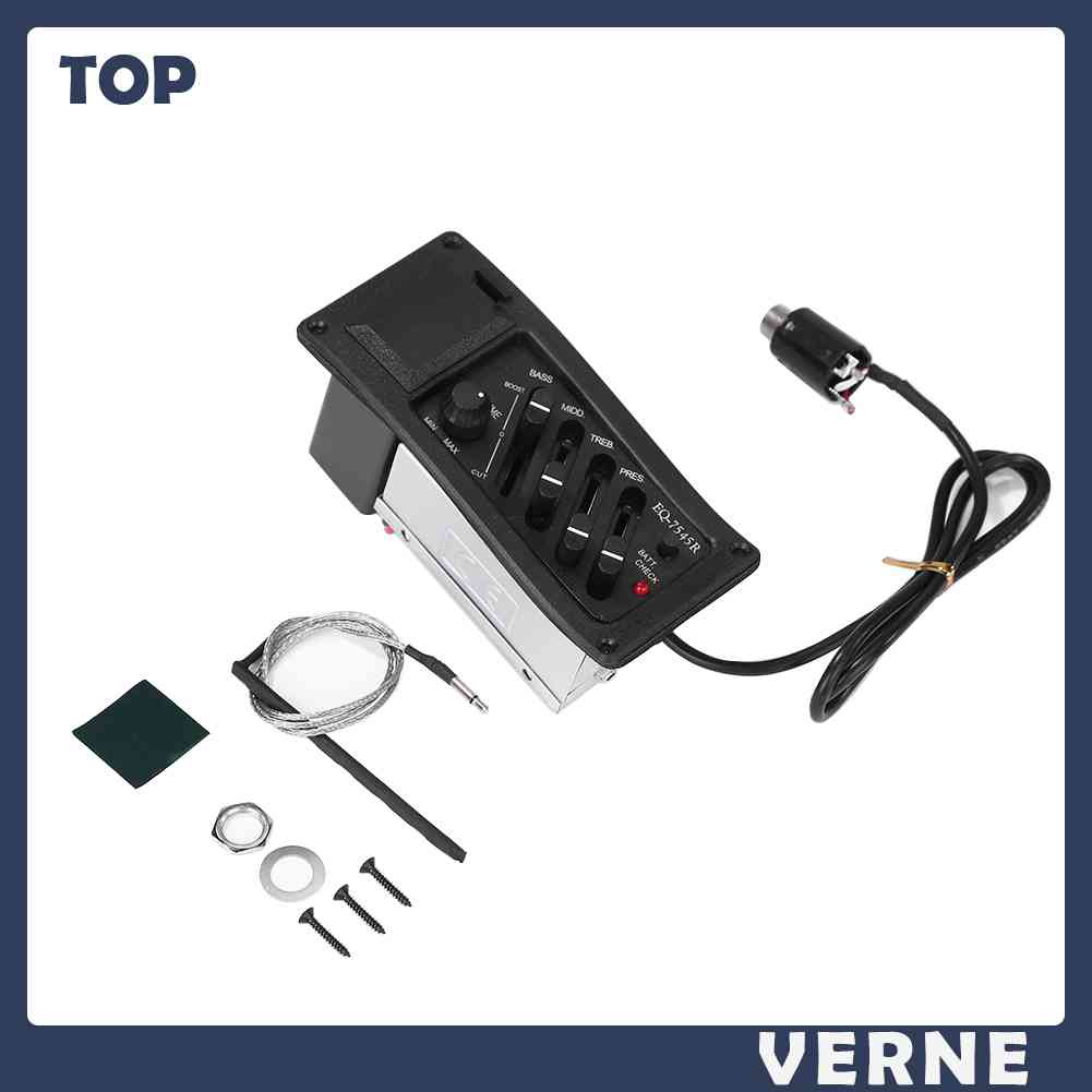 Pickup EQ-7545R 4 Band EQ Cho Đàn Guitar Acoustic