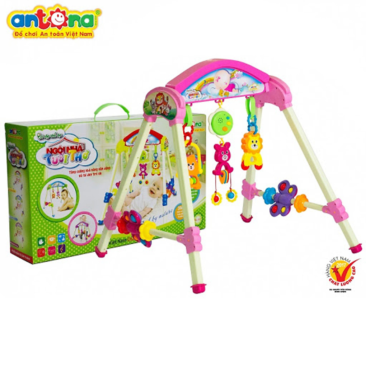 Mua Ngay Combo đồ chơi kệ Ngôi nhà tuổi thơ có nhạc và bộ xúc xắc Fun for Baby