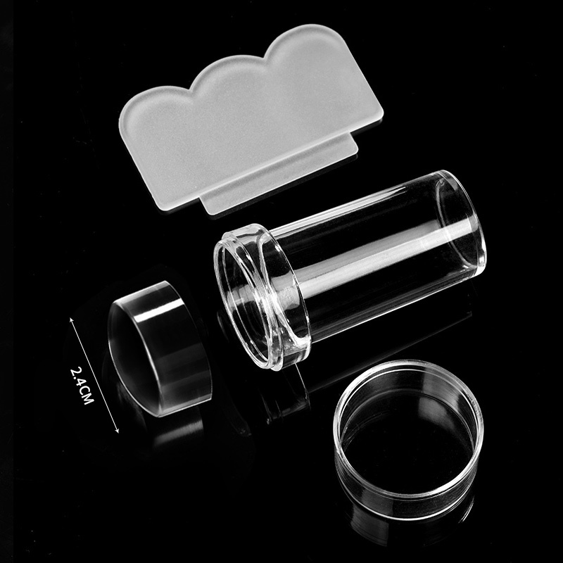 Bộ Dụng Cụ In Móng Tay Nghệ Thuật Bằng Silicone Trong Suốt