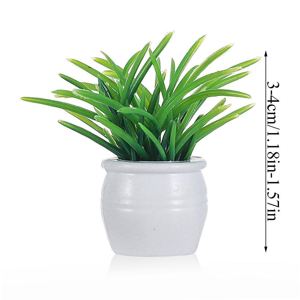 BEBETTERM Bộ 5 Chậu Cây Nhựa Mini Trang Trí Nhà Búp Bê