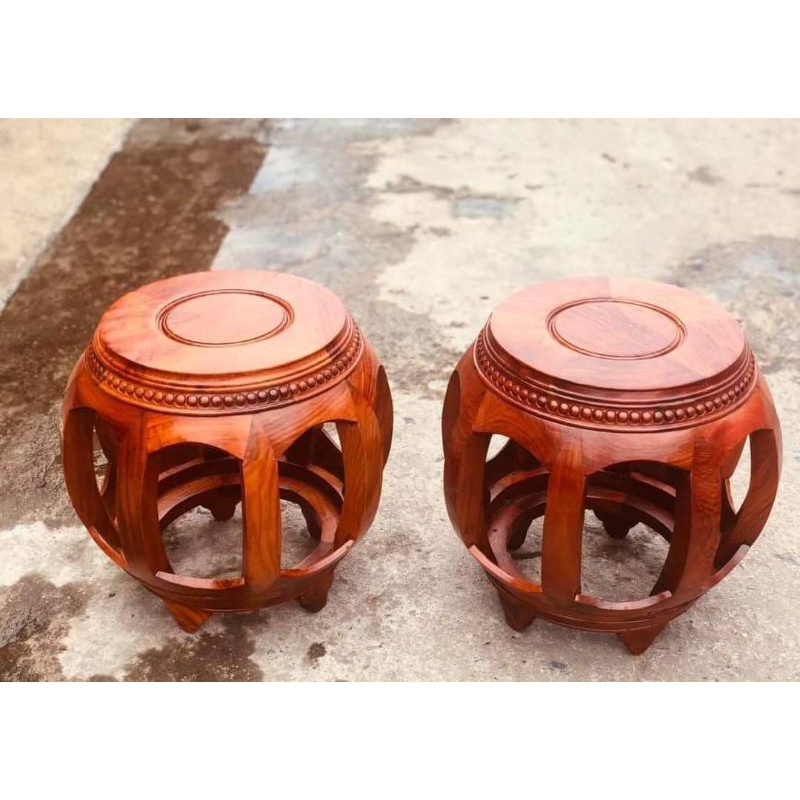 Đôn trống gỗ hương
