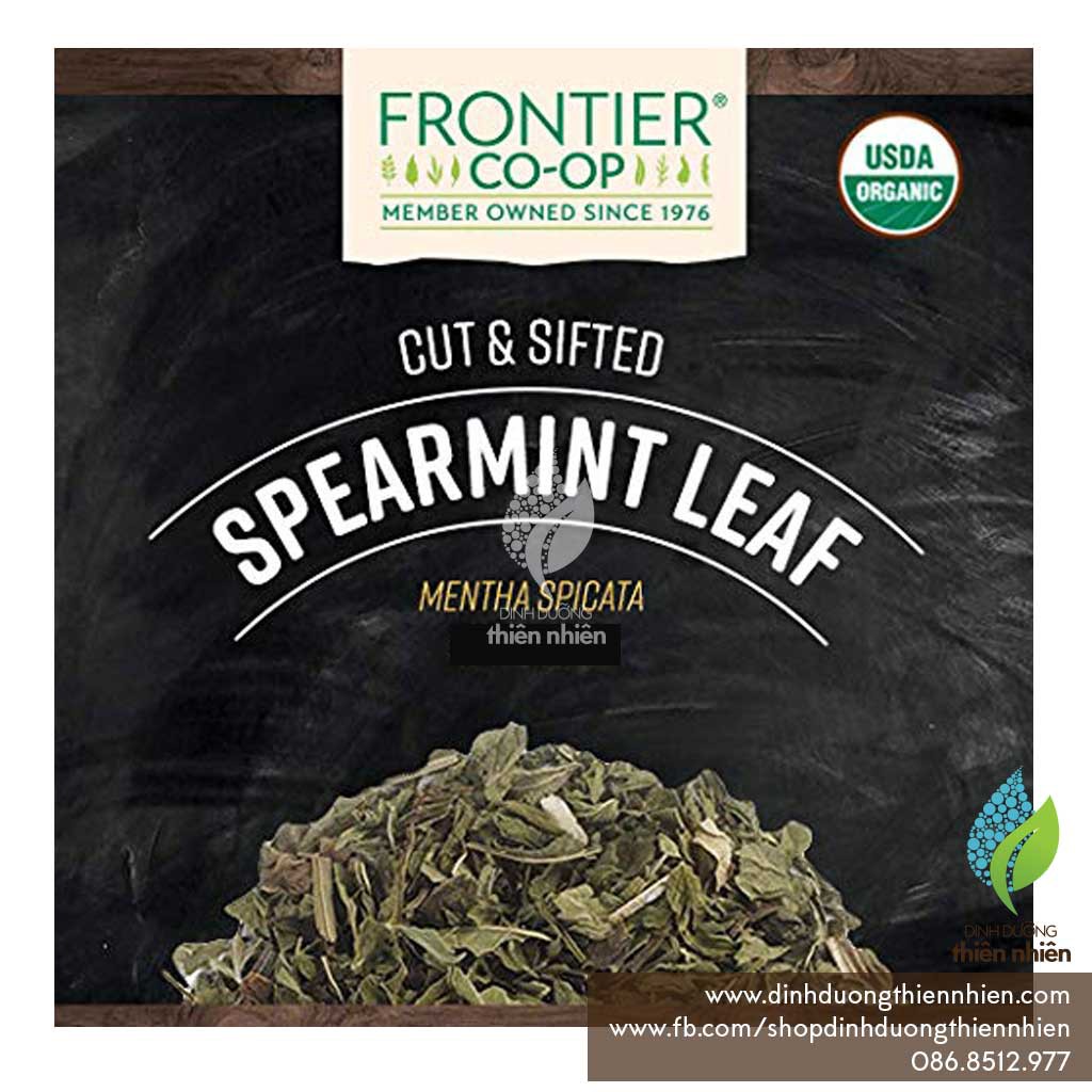 Trà Bạc Hà SPEARMINT Hữu Cơ Frontier Organic Cut &amp; Sifted Spearmint Leaf, 35g