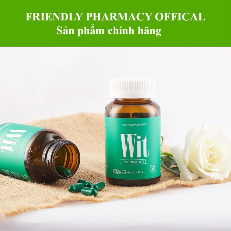 Viên bổ mắt Wit – Hỗ trợ giúp mắt sáng khỏe (Lọ 30 Viên)