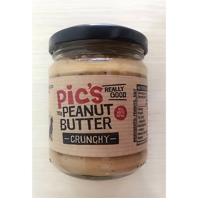 Bơ đậu phộng nghiền hạt Pic's Peanut 195g. Date: 10/2024