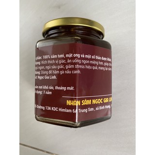 mật ong rừng nguyên chất ngâm sâm 500g