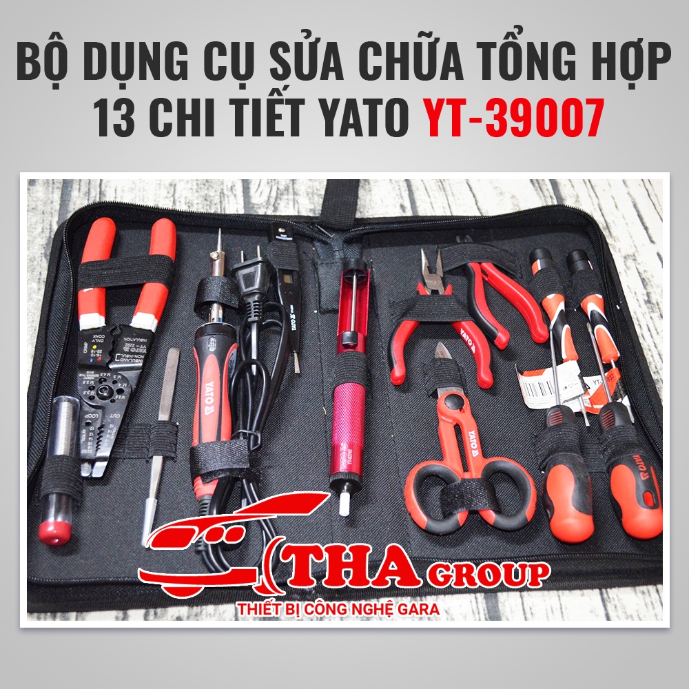 Bộ dụng cụ sửa chữa tổng hợp 13 chi tiết Yato YT-39007