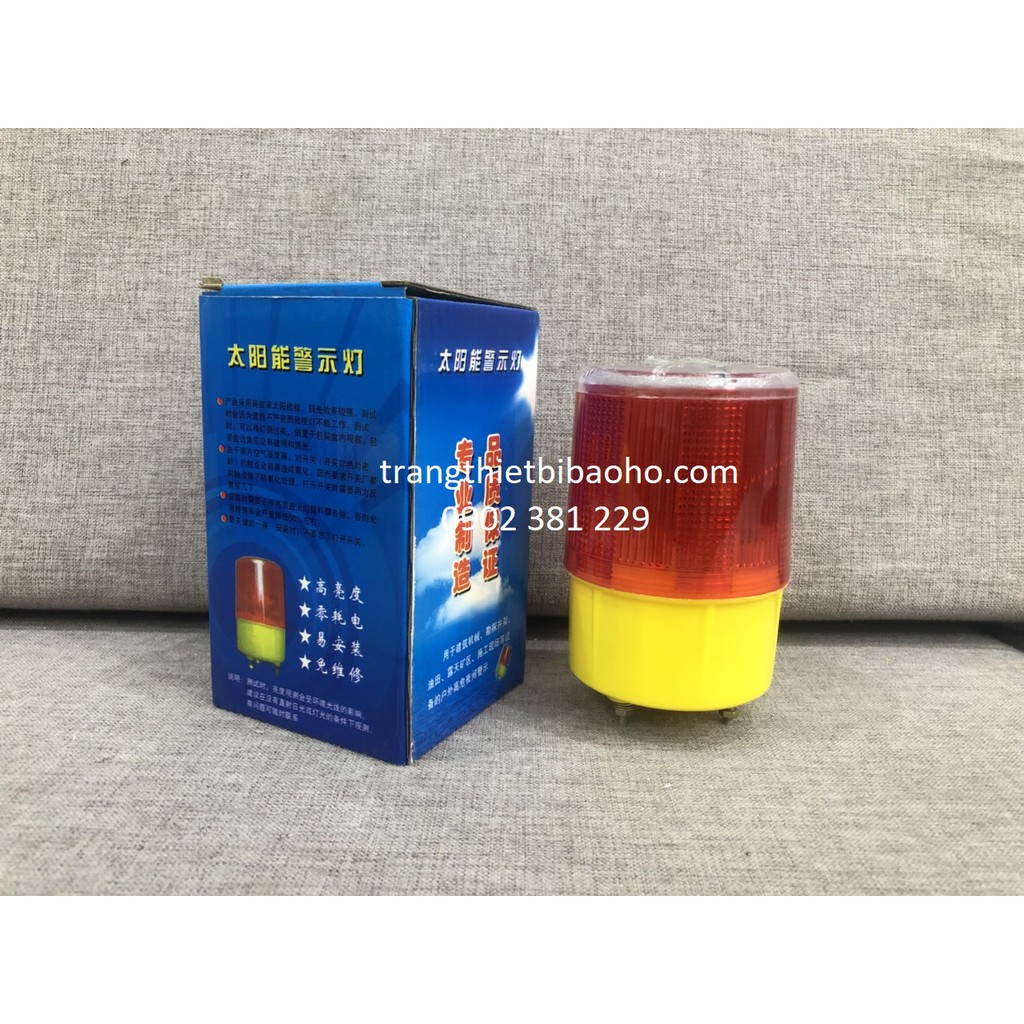 KHUYẾN MÃI - Đèn cảnh báo năng lượng mặt trời đế nam châm JS