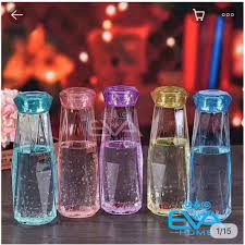Bình đựng nước thủy tinh kim cương kích thước 500ml dùng làm bình chứa hoặc trang trí tốt