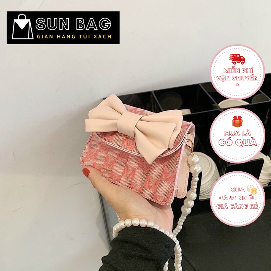 Túi xách Mini nữ đeo chéo, túi đi chơi, đi học, da đẹp cao cấp, xinh xắn, dễ thương size 12cm SB131