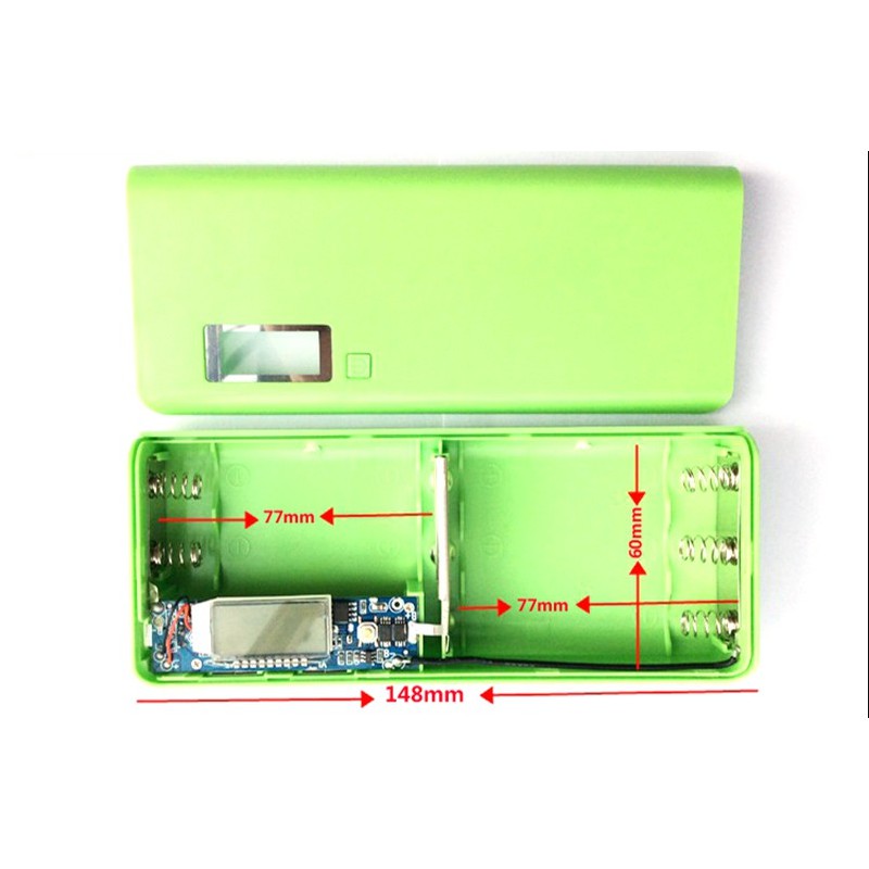 Box sạc dự phòng 5 cell LCD (chưa có pin)