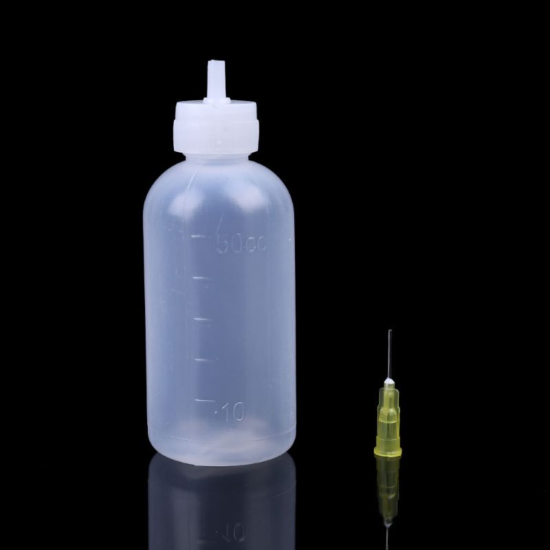 1 Chai Nhựa Trong Suốt 50ml Đựng Dung Dịch Hàn Rosin Kèm 1 Kim Mới