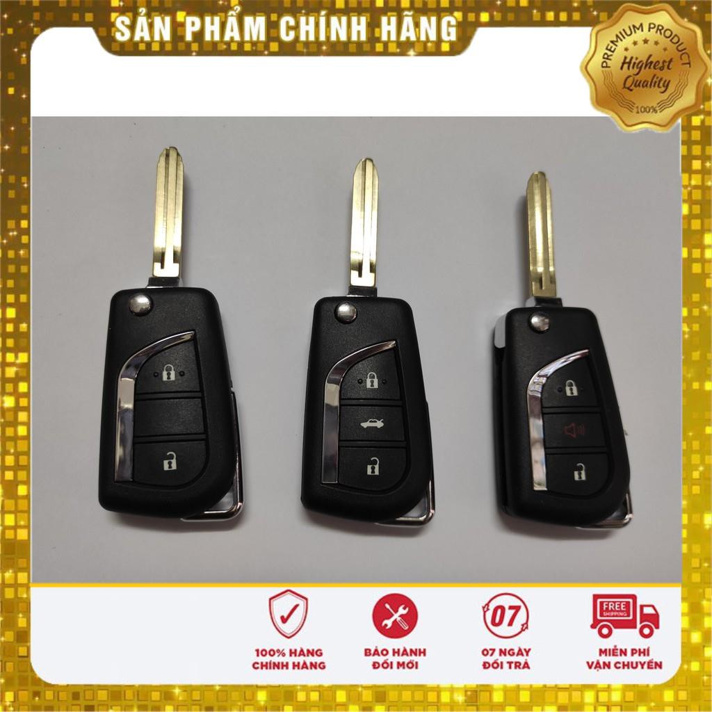 Chìa khóa gập theo xe Toyota Vios,Yaris 2010-2013,2014-2018,2019-2020_tặng kèm pin(bảo hành 12 tháng) | BigBuy360 - bigbuy360.vn