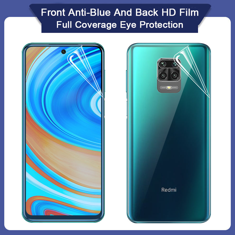 Kính Cường Lực Chống Ánh Sáng Xanh Cho Xiaomi Mi Redmi Note 7 8 9 Pro 9s 9a 9c 8a 10t 9t Poco X3 Youth F1 F2