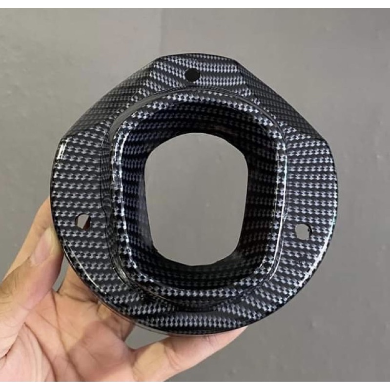 Bộ ốp Che Pô EXCITER 150cc kiểu TFX đen nhám & Carbon