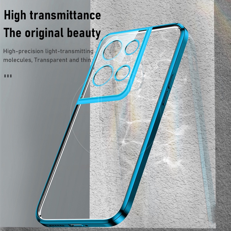 Ốp Điện Thoại TPU Mềm Trong Suốt Viền Mạ Màu Cho OPPO Reno 8 Reno8 Pro Reno8Pro 5G