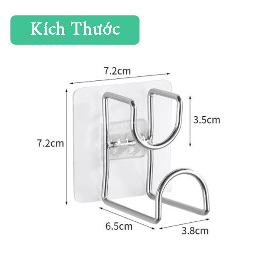 Móc dán tường inox 304 siều chắc, móc treo tường, treo thau chậu nhà tắm,đồ nhà bếp rất tiện lợi