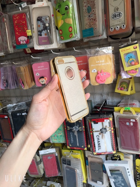 Combo ốp nhũ+ kính cường lực ip4/5/6/6plus