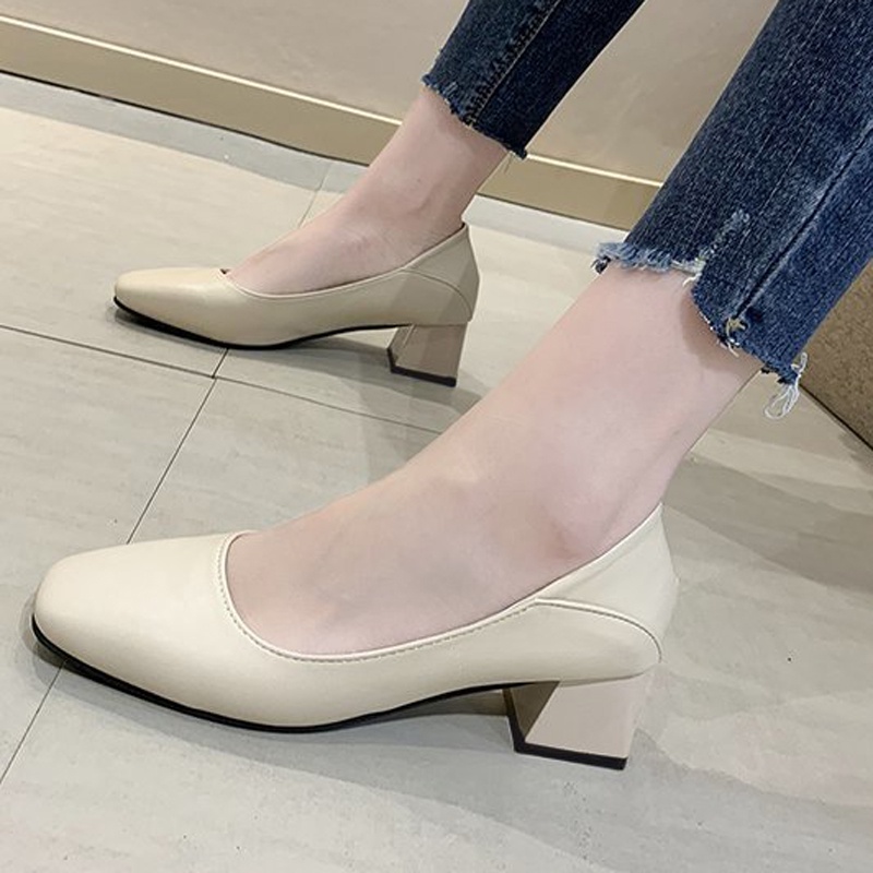 Giày Cao Gót Mũi Vuông Thời Trang Dành Cho Nữ