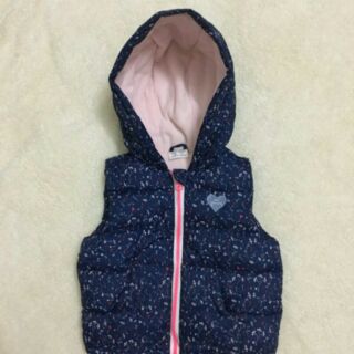 Áo gile zara phao xanh navy cho bé gái
