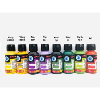 Combo 8 màu pha nhựa Acrylic Resin