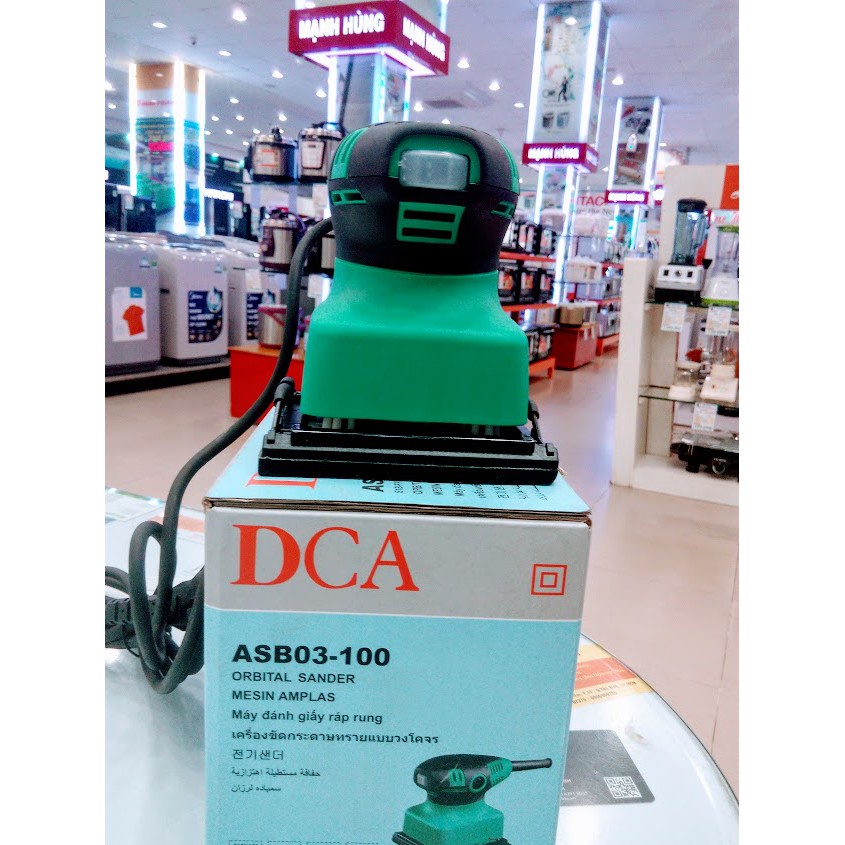 MÁY CHÀ NHÁM VUÔNG DCA ASB03-100 [CHÍNH HÃNG] MÁY CHÀ NHÁM RUNG DCA 240W [RẺ] MÁY CHÀ VUÔNG TOTAL INGCO