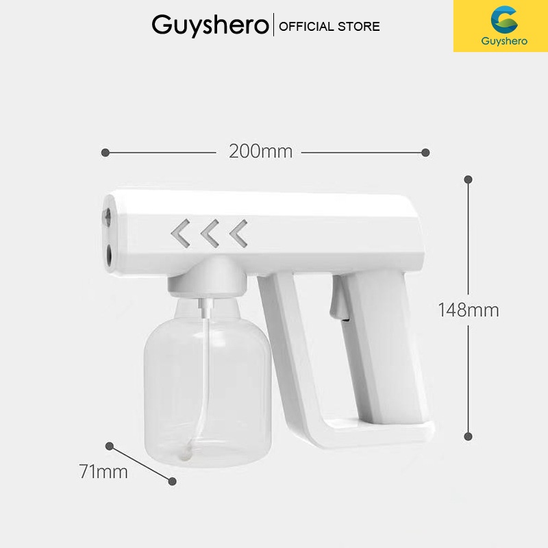 Guyshero Máy phun khử trùng nano dạng xịt sương mù không dây an toàn tiện dụng kèm phụ kiện