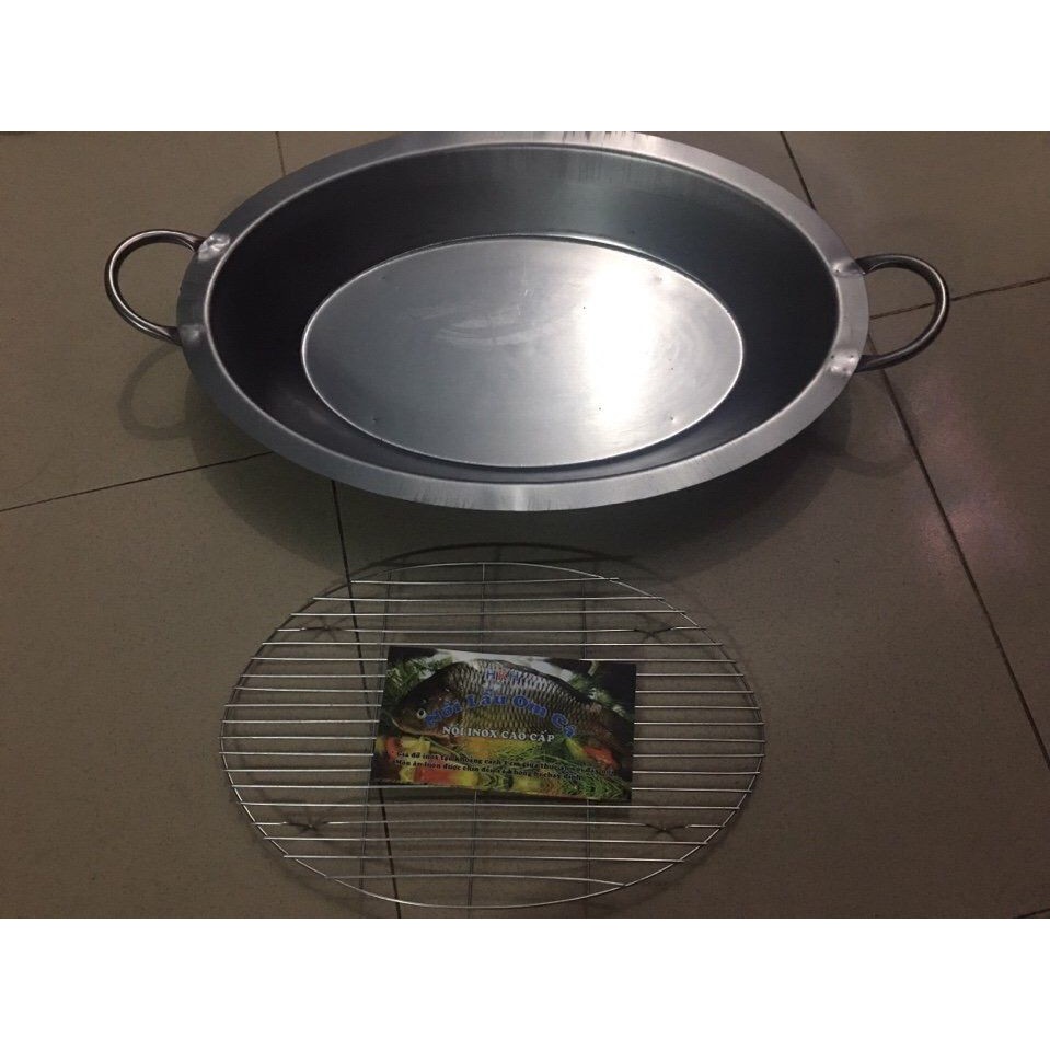 Nồi lẩu om cá inox 55cm