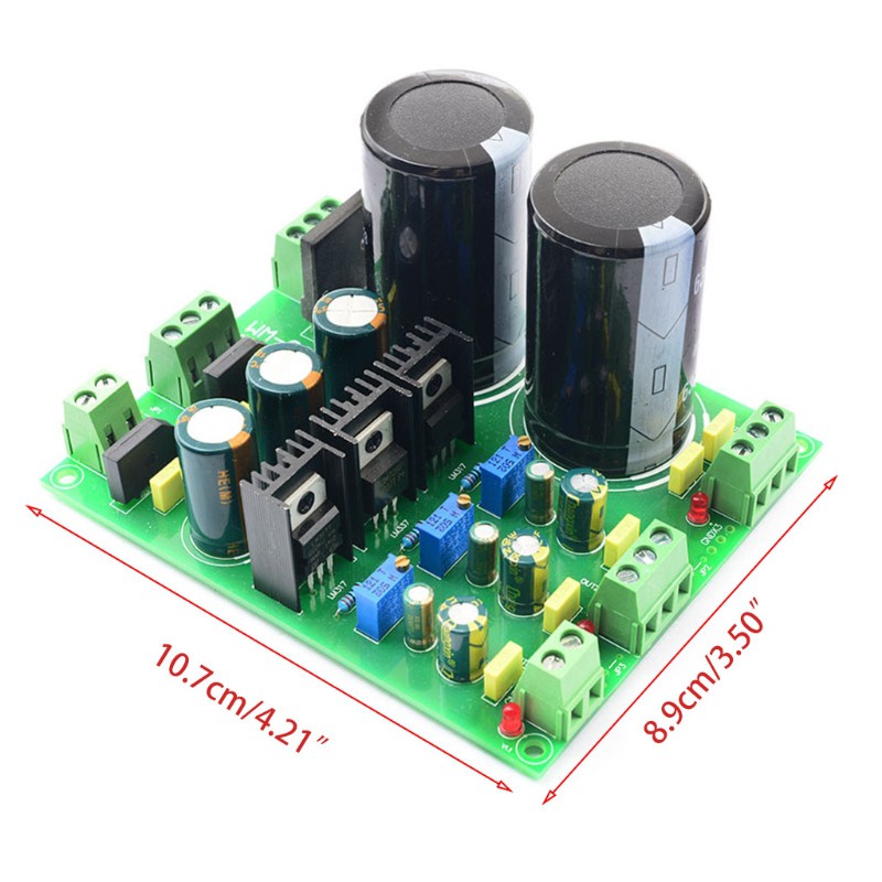 zzz LM317 LM337 Rectifier Filter Power Supply Board Kit Multi-channel Adjustable