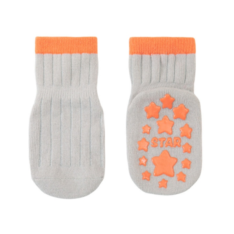 1 Đôi Vớ Ngắn Bằng Silicone Chống Trượt In Họa Tiết Trái Cây Hoạt Hình Cho Bé Sơ Sinh