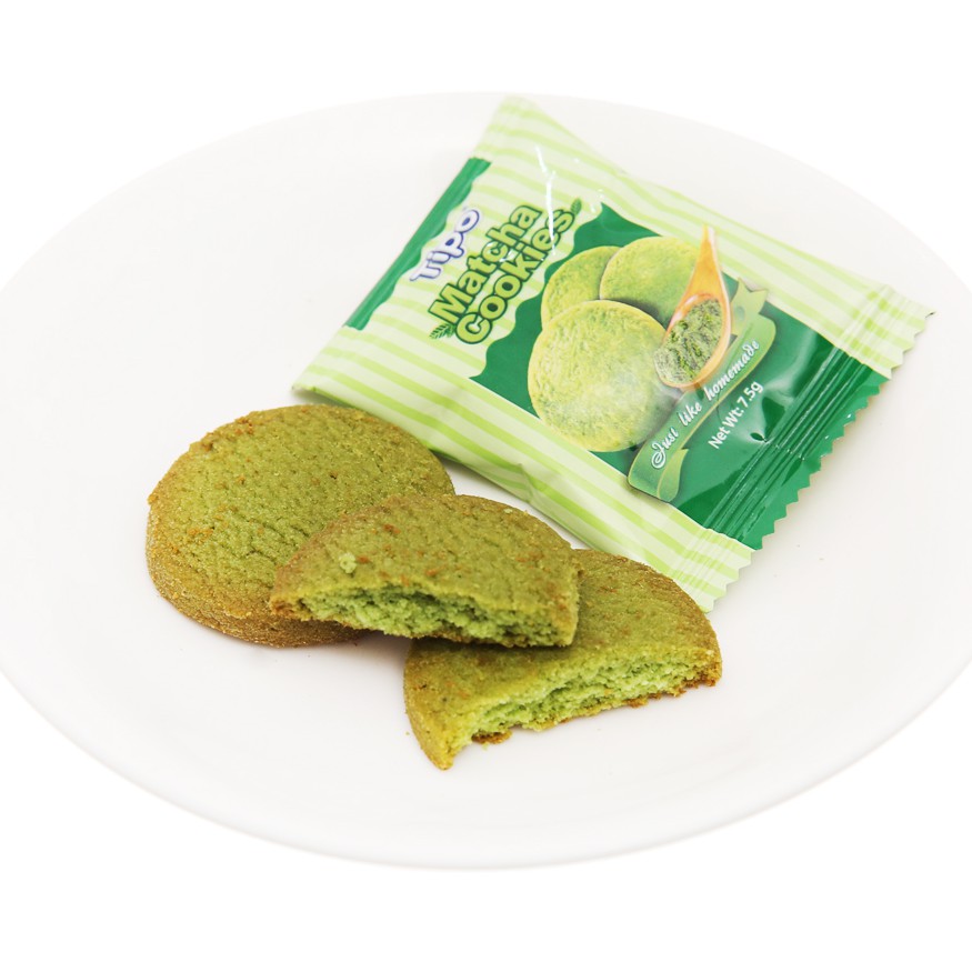 COMBO 2 HỘP BÁNH TIPO MATCHA TRÀ XANH THƠM GIÒN 12 BÁNH 90G