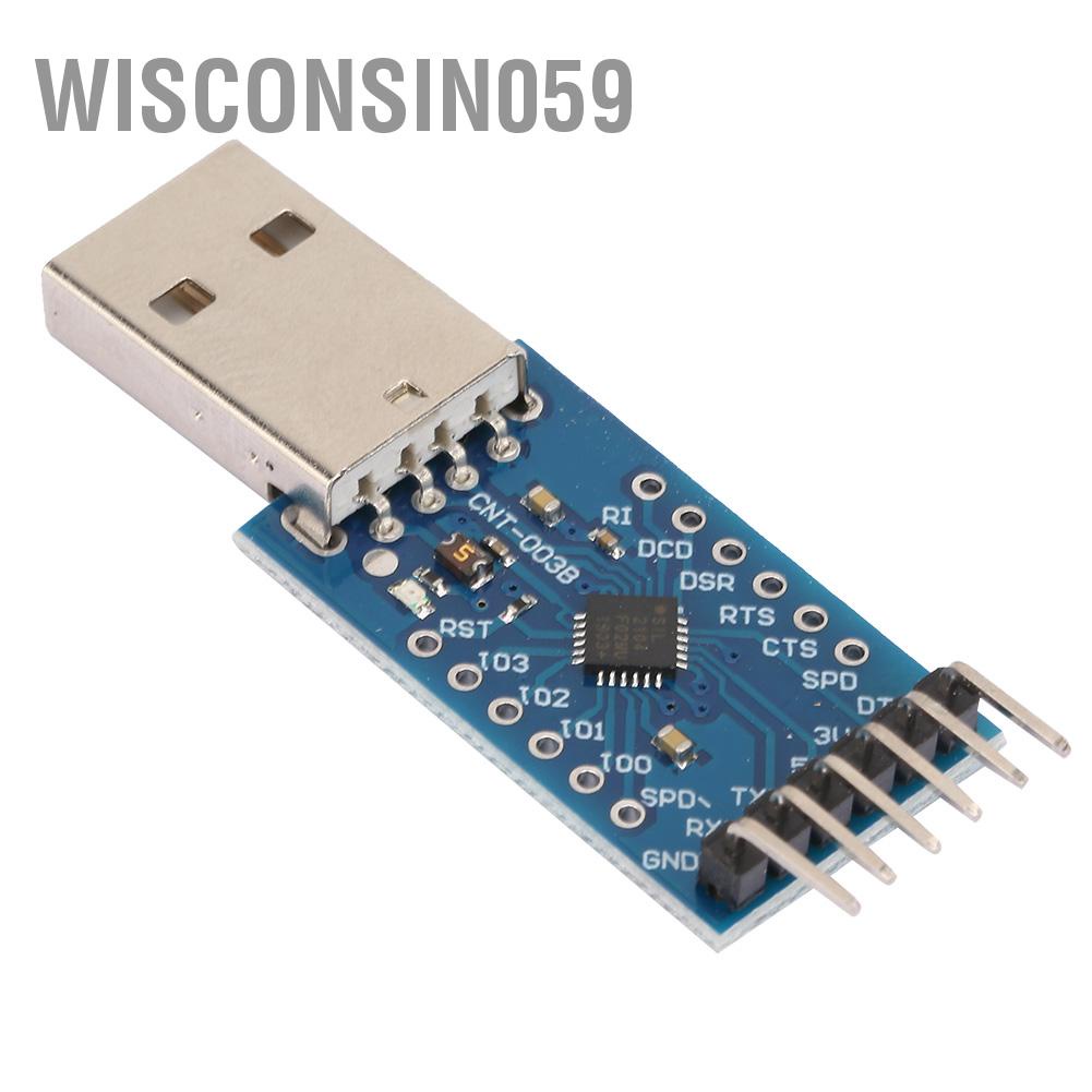 CP2104 Mô-đun USB 2.0 sang TTL UART 6PIN bảng chuyển đổi nối tiếp có dây【wisconsin059】