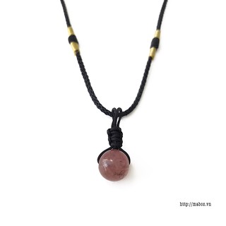 Dây chuyền STONECK đá Thạch anh dâu tây