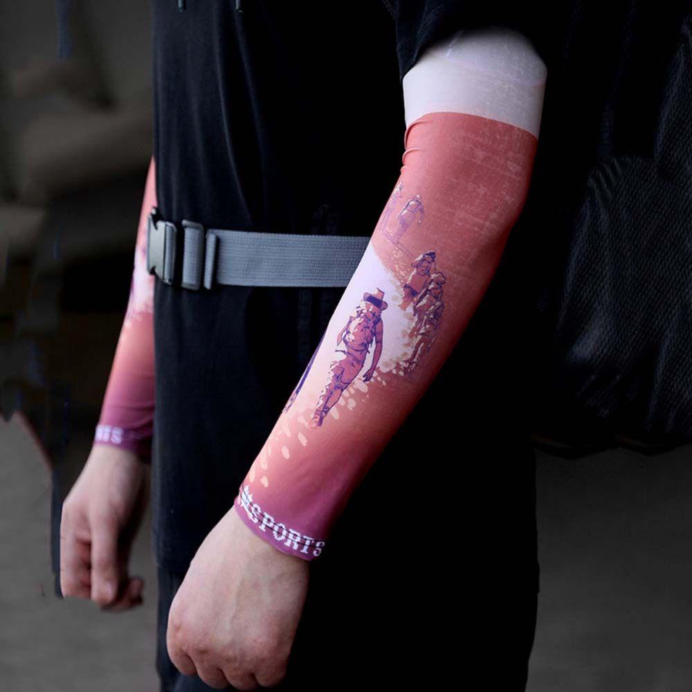 Ống Tay Áo Giữ Ấm Chống Tia UV In Họa Tiết Thời Trang Mùa Hè Cho Nam Và Nữ